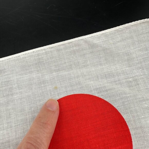 Vintage Japan Rising Sun Bandanna USA Made Karate Kid Style 1980s Red White - Picture 5 of 7